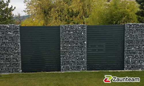 Aluminium Sichtschutz wurde in Goldach von Zaunteam Rheintal, Widnau im Jahr 2020 erstellt.