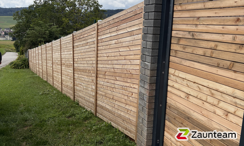 Holz Sichtschutz Rhombus wurde in Guttaring  von Zaunteam Kärnten-Ost, Bodensdorf im Jahr 2026 erstellt.
