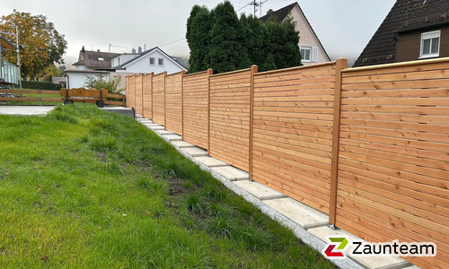 Holz Sichtschutz Augsburg wurde in Mössingen von Zaunteam Zollernalb, Burladingen-Ringingen im Jahr 2025 erstellt.