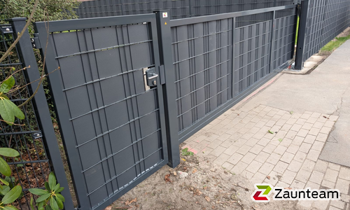 Flechtfix Vario Sichtschutz RAL Standardfarben wurde in Oldenburg von Zaunteam Friesische-Wehde, Zetel im Jahr 2025 erstellt.