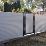 System Alu Sichtschutz, Rhombus mit Alupfosten mit Fussplatte wurde in Hechingen von Zaunteam Zollernalb, Burladingen-Ringingen im Jahr 2026 erstellt.