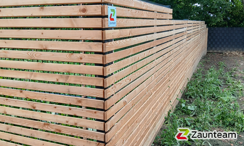 Holz Sichtschutz Rhombus wurde in Bühl von Zaunteam Baden-Baden, Baden-Baden im Jahr 2025 erstellt.