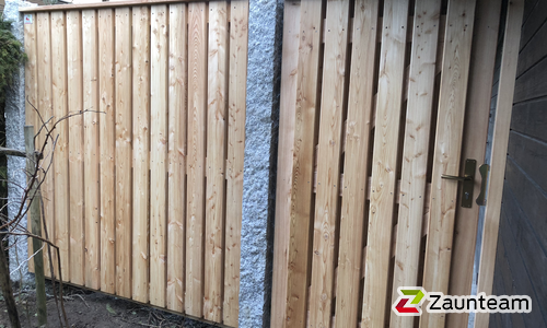 Holz Sichtschutz wurde in Marzoll von Zaunteam Chiemgau, Teisendorf  im Jahr 2018 erstellt.