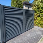 Aluminium Tor 2-flüglig wurde in Hatten von Zaunteam Friesische-Wehde, Zetel im Jahr 2025 erstellt.