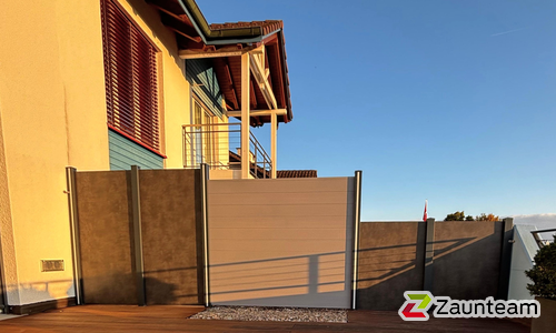 Alu Systemprofil wurde in Oberlukhofen von Zaunteam Zürich, Dietikon im Jahr 2025 erstellt.