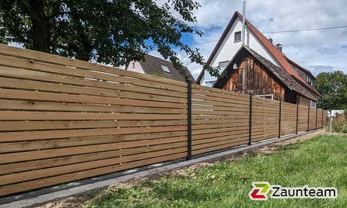 Holz Sichtschutz Rhombus wurde in Rosengarten Rieden von Zaunteam Schwäbisch Hall, Schwäbisch Hall im Jahr 2023 erstellt.