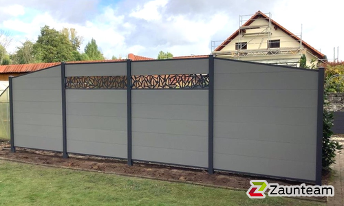 WPC Sichtschutz Diverse wurde in Markranstädt von Zaunteam Leipzig, Leipzig im Jahr 2025 erstellt.