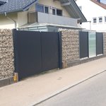 Gabionen Kombination wurde in Bösingen von Zaunteam Lkr. Rottweil, Dietingen-Rotenzimmern im Jahr 2022 erstellt.
