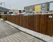 Palisaden-Sichtschutz wurde in Wallisellen von Zaunteam Neftenbach, Neftenbach im Jahr 2025 erstellt.