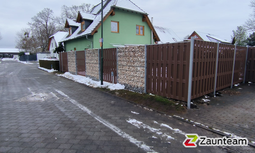 Gabionen Kombination wurde in Dessau-Rosslau von Zaunteam Fläming, Coswig im Jahr 2025 erstellt.