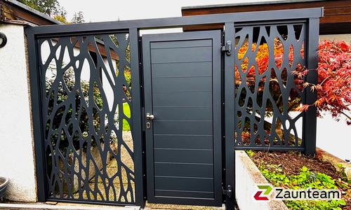 Aluminium Sichtschutz wurde in Oberrieden von Zaunteam Zürich, Dietikon im Jahr 2025 erstellt.