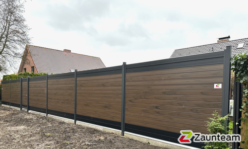 WPC-Lärmschutz wurde in Papenburg von Zaunteam Emsland, Rastdorf im Jahr 2026 erstellt.