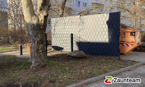 Flechtfix Vario Sichtschutz RAL Standardfarben wurde in Halle von Zaunteam Halle, Halle im Jahr 2025 erstellt.