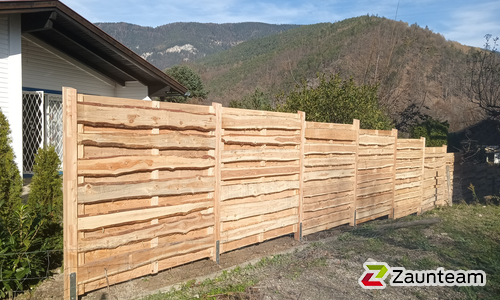 Holz Sichtschutz Western wurde in Payerbach von Zaunteam Schneebergland, Gloggnitz im Jahr 2024 erstellt.