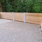 Holz Sichtschutz wurde in Darmstadt von Zaunteam Bergstraße-Ried, Lorsch im Jahr 2023 erstellt.