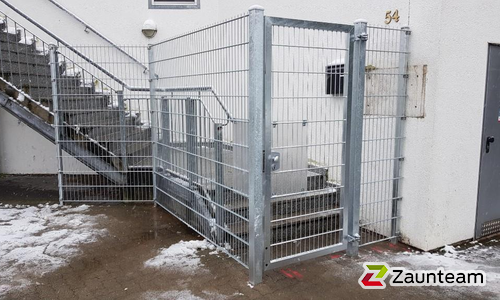 Doppelstabmattentor 1-flüglig wurde in Schkeuditz von Zaunteam Leipzig, Leipzig im Jahr 2023 erstellt.