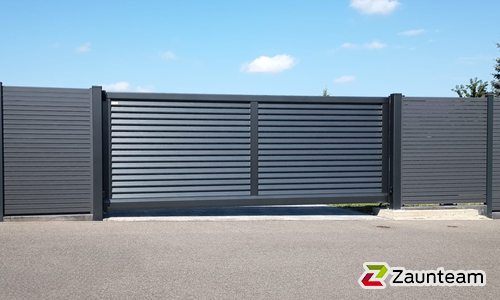 Schiebetor Aluminium wurde in Gräfenhainichen von Zaunteam Fläming, Coswig im Jahr 2025 erstellt.