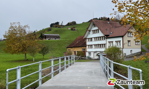 Rohrzaun, weitere Modelle wurde in Appenzell von Zaunteam Appenzellerland, Wasserauen im Jahr 2025 erstellt.