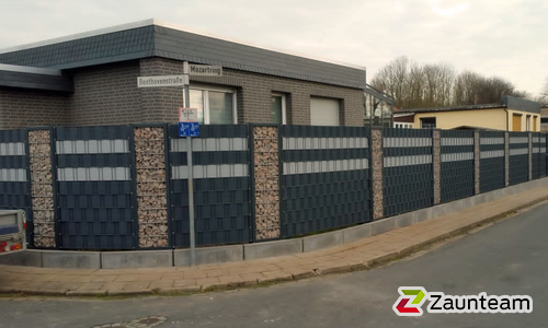 Gabionen Kombination wurde in Oschersleben von Zaunteam Magdeburg-Harz, Halberstadt im Jahr 2020 erstellt.
