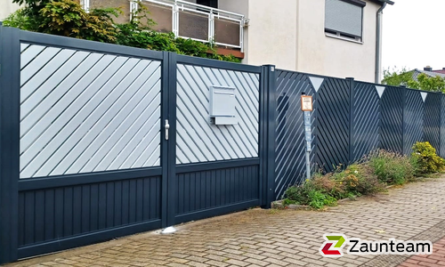 Aluminium Sichtschutz wurde in Brandenburg von Zaunteam Fläming, Coswig im Jahr 2023 erstellt.