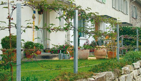 Drahtseilzaun für Heim und Garten