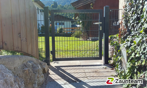 Doppelstabmattentor 1-flüglig wurde in Wörgl von Zaunteam Tirol Unterland, Schwoich im Jahr 2025 erstellt.