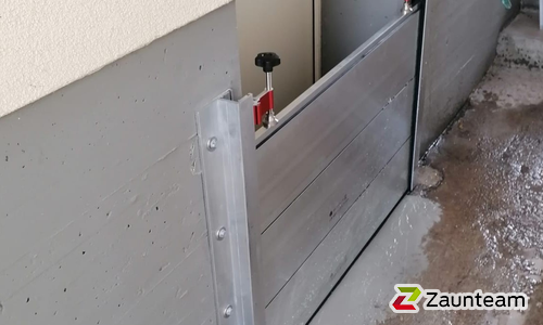 Hochwasserschutzzaun wurde in Biberist von Zaunteam Mittelland, Bützberg im Jahr 2025 erstellt.