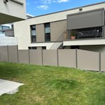 HPL Sichtschutz Diverse wurde in Rebstein von Zaunteam Rheintal, Widnau im Jahr 2025 erstellt.