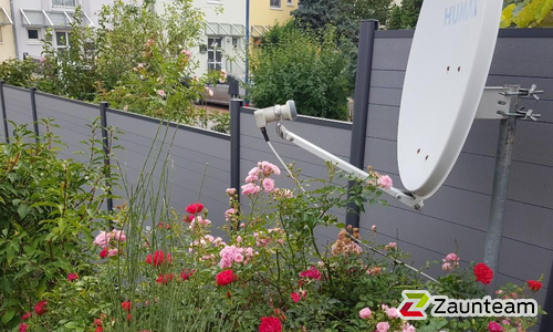 System WPC Sichtschutz, Classic mit Alupfosten einbetoniert wurde in Markranstädt von Zaunteam Leipzig, Leipzig im Jahr 2025 erstellt.