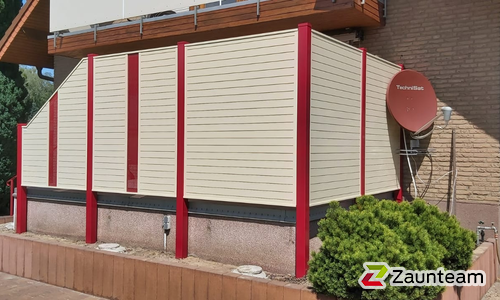 Aluminium Sichtschutz diverse wurde in Bergholz-Rehbrücke von Zaunteam Fläming, Coswig im Jahr 2020 erstellt.