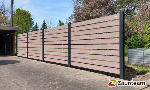 Aluminium Sichtschutz wurde in Dessau-Rosslau von Zaunteam Fläming, Coswig im Jahr 2025 erstellt.