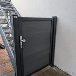 Sichtschtuztor weitere 1-flüglig wurde in Zetel von Zaunteam Friesische-Wehde, Zetel im Jahr 2025 erstellt.