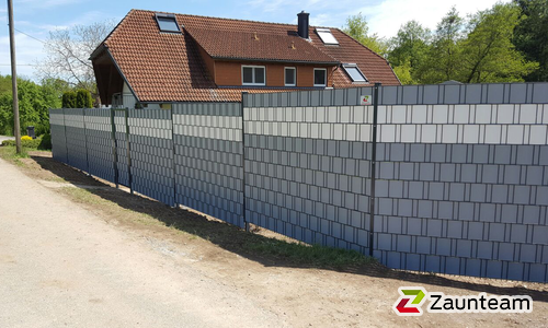 Flechtfix Professional Sichtschutz bedruckt wurde in Ühlingen-Birkendorf von Zaunteam Granacher, Lauchringen im Jahr 2016 erstellt.