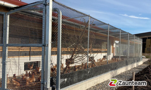 Voliere / Metallpfosten wurde in Lottstetten von Zaunteam Granacher, Lauchringen im Jahr 2020 erstellt.
