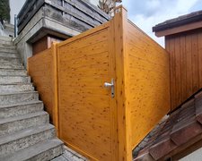 Aluminium Sichtschutz wurde in Wettingen von Zaunteam Aargau, Egliswil im Jahr 2026 erstellt.