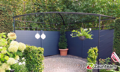 Aluminium Sichtschutz wurde in Wesel von Zaunteam Hohe Mark, Hamminkeln im Jahr 2024 erstellt.