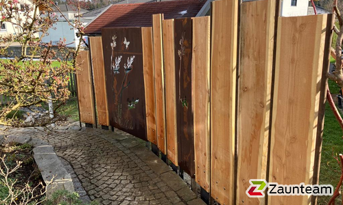 Holz Sichtschutz wurde in Rettenberg von Zaunteam Allgäu, Bad Hindelang - Unterjoch im Jahr 2023 erstellt.