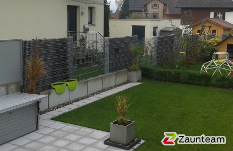 Gabionen Kombination wurde in Dornbirn von Zaunteam Vorarlberg, Dornbirn im Jahr 2013 erstellt.