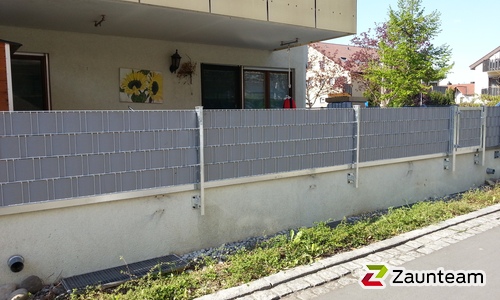 Flechtfix Professional Sichtschutz RAL Standardfarben wurde in Freiberg von Zaunteam Neckar-Enz, Sachsenheim im Jahr 2017 erstellt.
