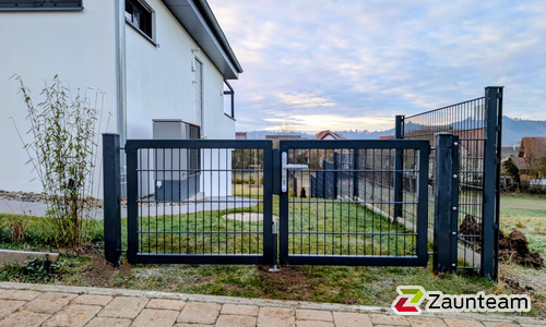 Doppelstabmattentor 2-flüglig wurde in Gaildorf von Zaunteam Schwäbisch Hall, Schwäbisch Hall im Jahr 2025 erstellt.