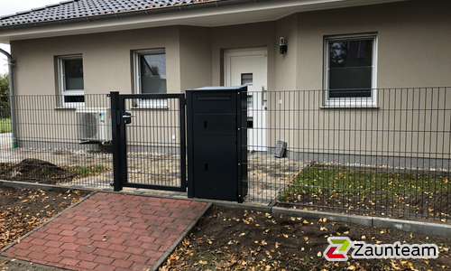 Doppelstabmattentor 1-flüglig wurde in Schorfheide von Zaunteam Pasewalk, Pasewalk im Jahr 2025 erstellt.