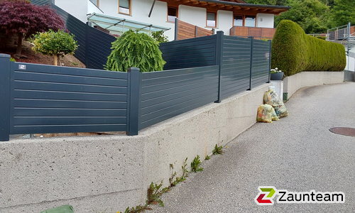 Aluminium Sichtschutz, weitere Modelle wurde in Stans von Zaunteam Tirol Unterland, Schwoich im Jahr 2024 erstellt.