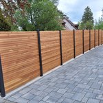 Holz Sichtschutz Rhombus wurde in Riederau von Zaunteam Ammersee, Hofstetten im Jahr 2026 erstellt.