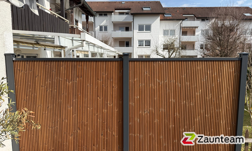 Holz Sichtschutz wurde in Heidenheim von Zaunteam Ulm, Lonsee im Jahr 2026 erstellt.