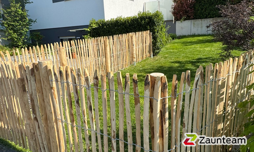 Kastanienzaun wurde in Sölden von Zaunteam Breisgau, Waldkirch-Kollnau im Jahr 2026 erstellt.