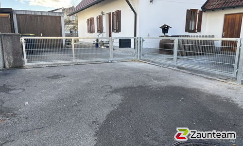 Doppelstabmattentor 2-flüglig wurde in Rehling von Zaunteam Schwaben-Nord, Todtenweis im Jahr 2025 erstellt.