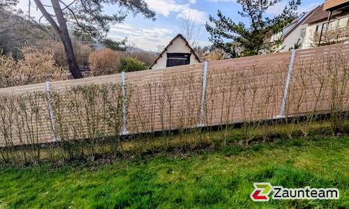 Holz Sichtschutz Rhombus wurde in Murrhardt von Zaunteam Schwäbisch Hall, Schwäbisch Hall im Jahr 2026 erstellt.