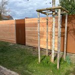 Holz Sichtschutz wurde in Küssaberg von Zaunteam Granacher, Lauchringen im Jahr 2026 erstellt.