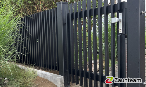 Aluminium Tor 1-flüglig wurde in Thierhaupten von Zaunteam Schwaben-Nord, Todtenweis im Jahr 2025 erstellt.