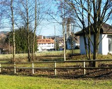 Halbrundlattenzaun mit Robinienpfosten roh wurde in Uesslingen von Zaunteam Thurgau AG, Felben im Jahr 2016 erstellt.